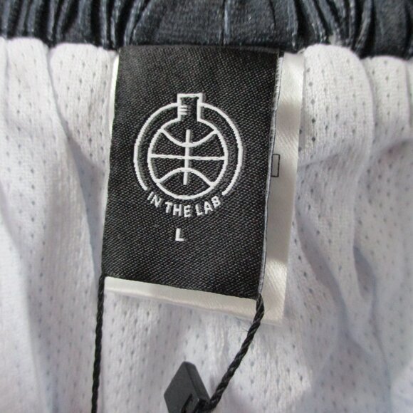In the Lab Stealth Shorts Men Large White Basketball Drawstring Heavyweight Mesh - Picture 8 of 10